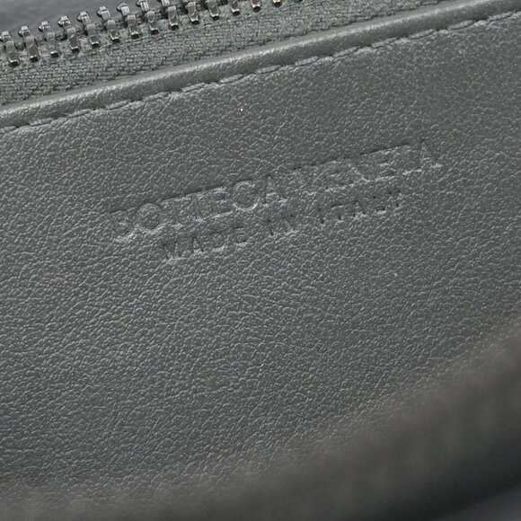 BOTTEGA VENETA Intrecciato Long Zipper Around Wallet Leather Black 65FC117 - Picture 9 of 13